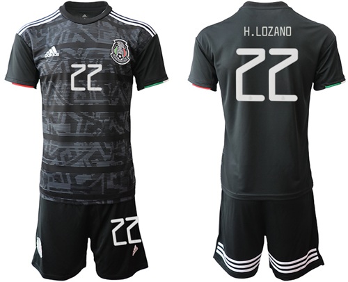 Mexico #22 H.Lozano Home Soccer Country Jersey